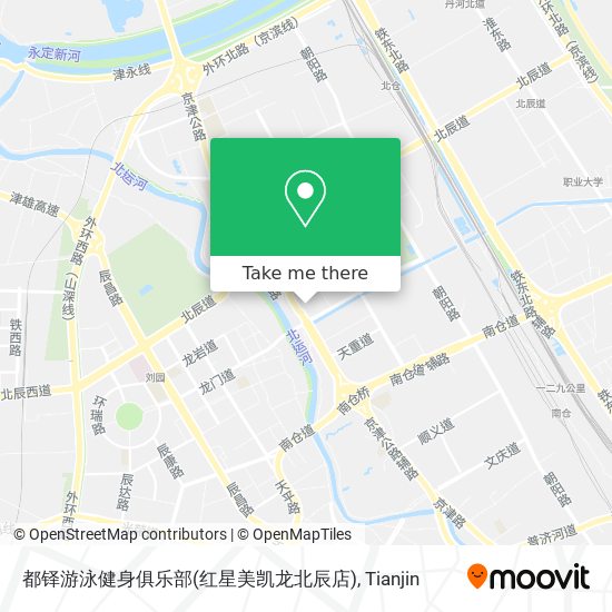 都铎游泳健身俱乐部(红星美凯龙北辰店) map