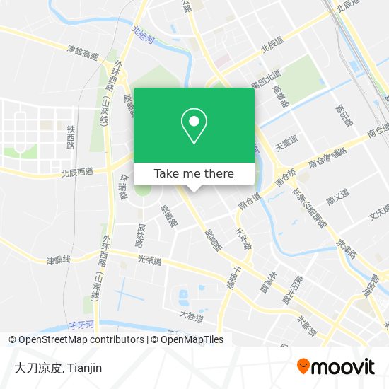 大刀凉皮 map