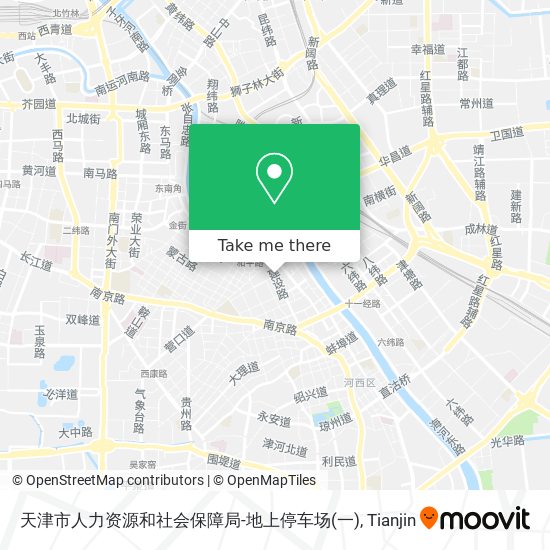 天津市人力资源和社会保障局-地上停车场(一) map