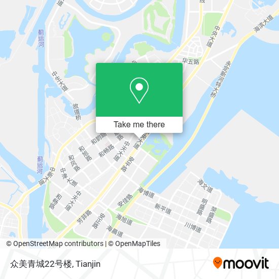 众美青城22号楼 map