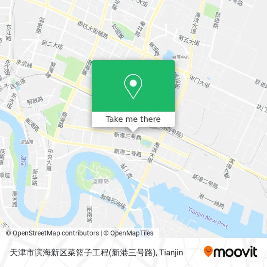 天津市滨海新区菜篮子工程(新港三号路) map