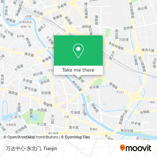 万达中心-东北门 map