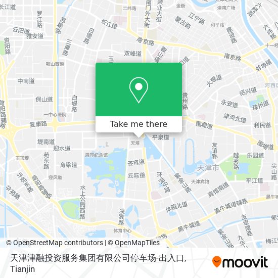 天津津融投资服务集团有限公司停车场-出入口 map