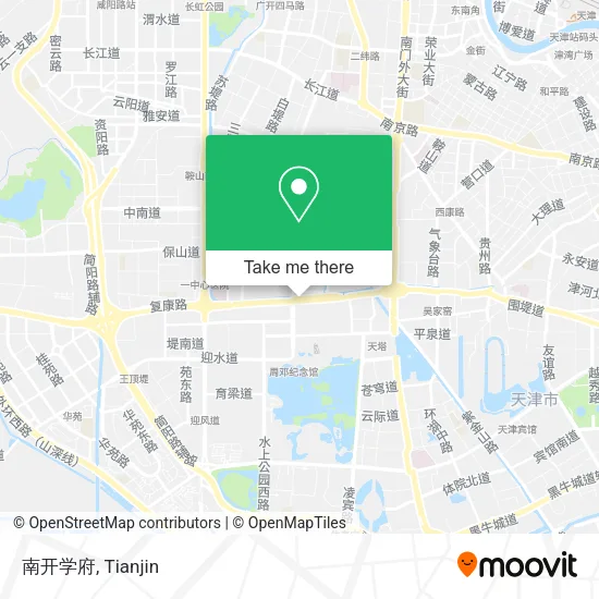南开学府 map