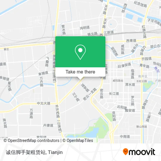 诚信脚手架租赁站 map