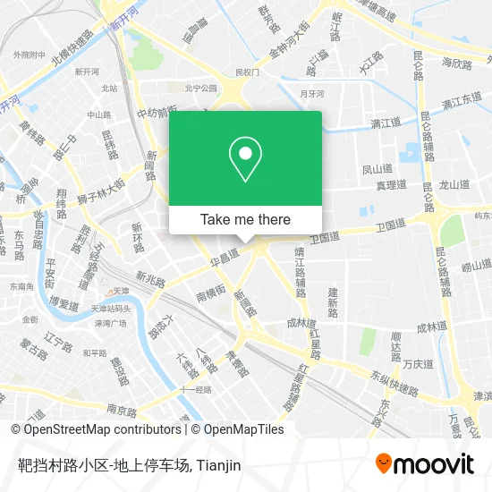 靶挡村路小区-地上停车场 map