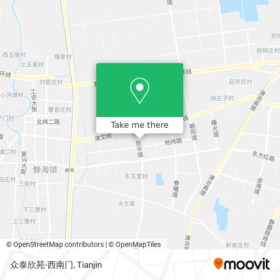 众泰欣苑-西南门 map