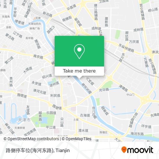 路侧停车位(海河东路) map