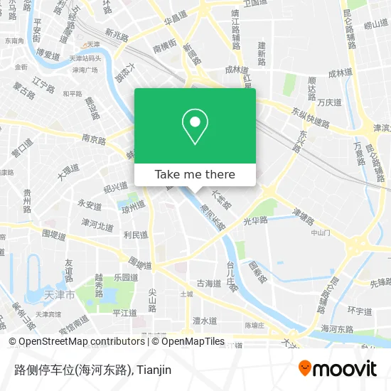 路侧停车位(海河东路) map