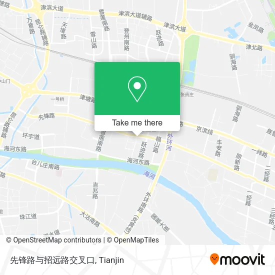 先锋路与招远路交叉口 map