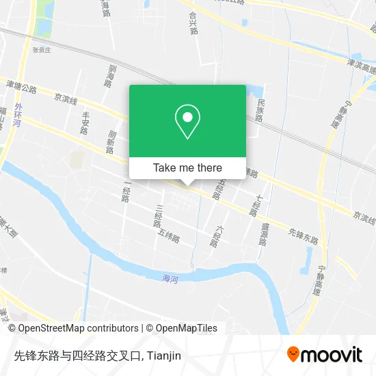 先锋东路与四经路交叉口 map
