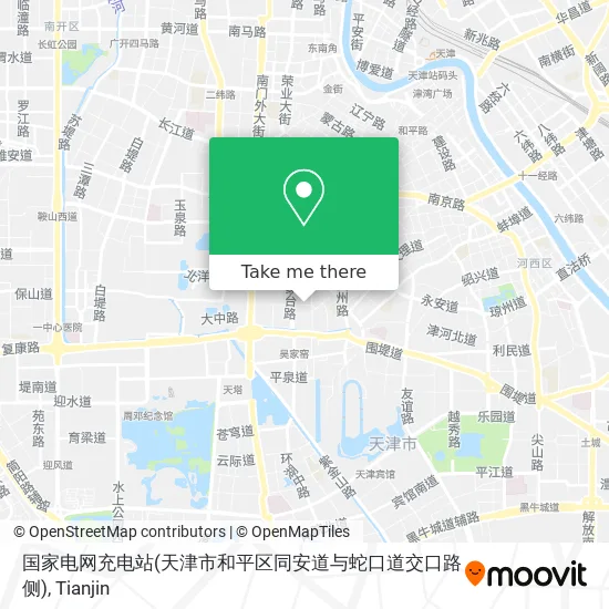 国家电网充电站(天津市和平区同安道与蛇口道交口路侧) map