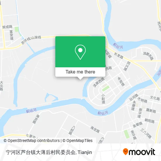 宁河区芦台镇大薄后村民委员会 map