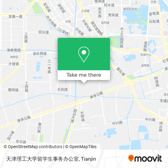 天津理工大学留学生事务办公室 map