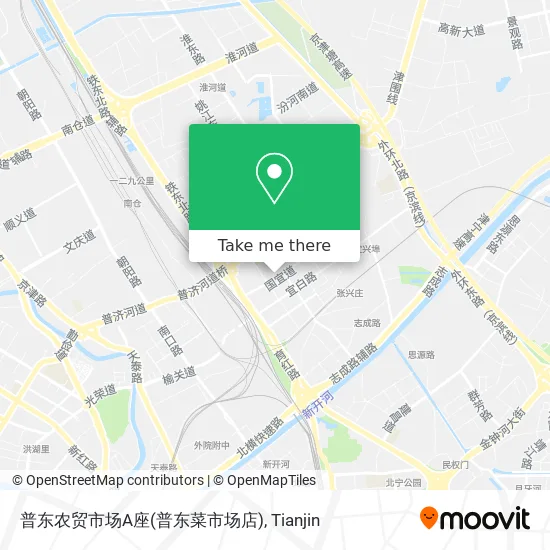 普东农贸市场A座(普东菜市场店) map