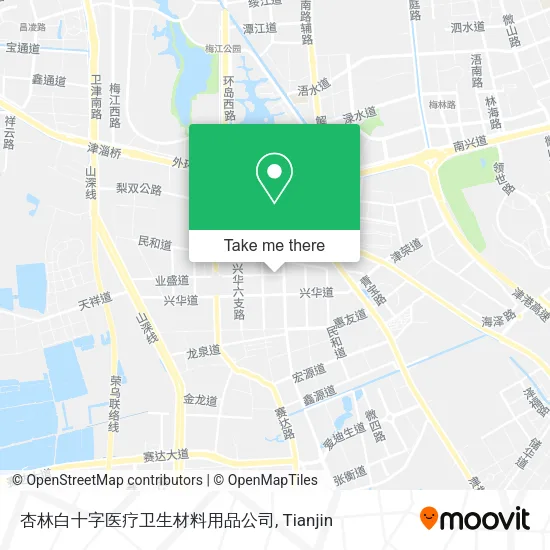 杏林白十字医疗卫生材料用品公司 map