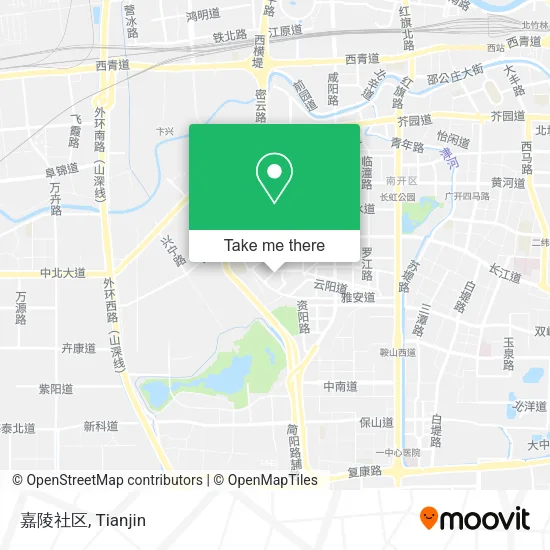 嘉陵社区 map