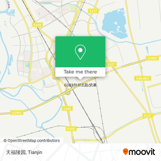 天福陵园 map
