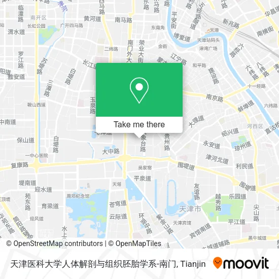 天津医科大学人体解剖与组织胚胎学系-南门 map