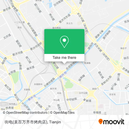 街电(袁百万齐市烤肉店) map