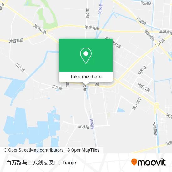 白万路与二八线交叉口 map