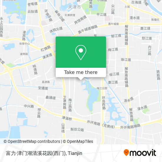 富力·津门湖清溪花园(西门) map
