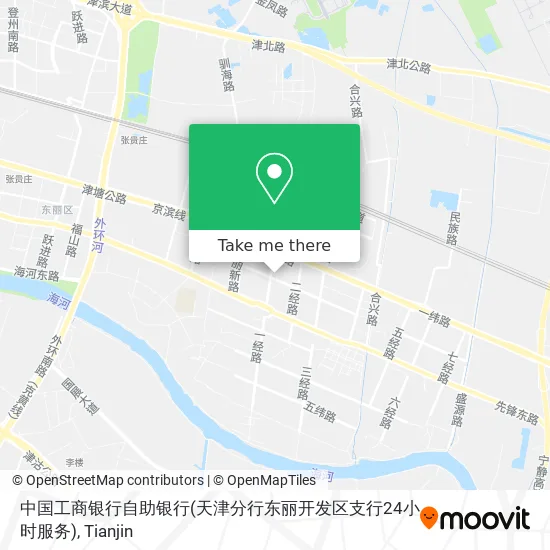 中国工商银行自助银行(天津分行东丽开发区支行24小时服务) map