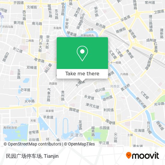 民园广场停车场 map