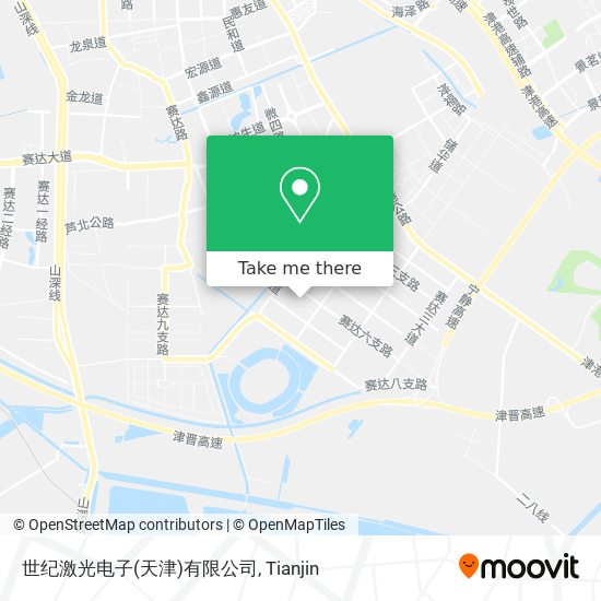 世纪激光电子(天津)有限公司 map