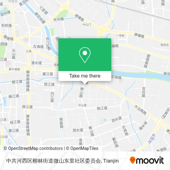 中共河西区柳林街道微山东里社区委员会 map