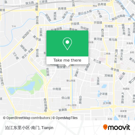 泊江东里小区-南门 map