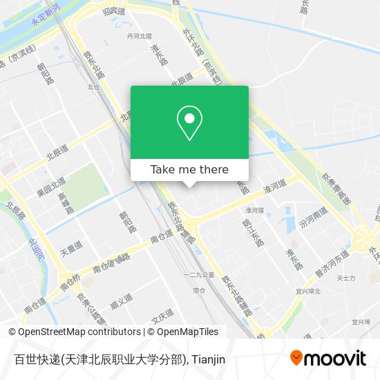 百世快递(天津北辰职业大学分部) map
