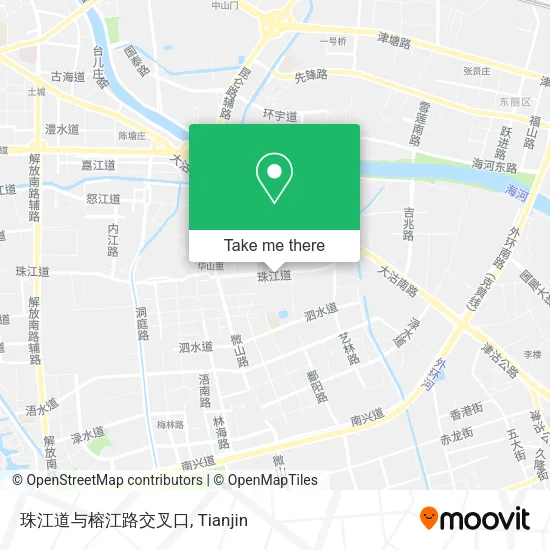 珠江道与榕江路交叉口 map