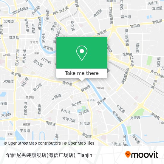 华萨尼男装旗舰店(海信广场店) map