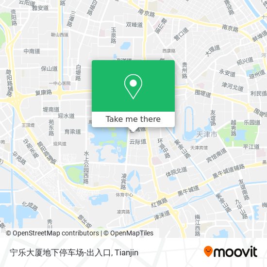 宁乐大厦地下停车场-出入口 map