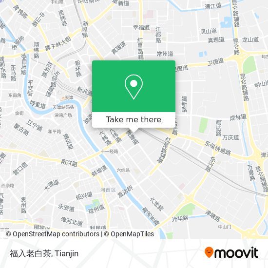 福入老白茶 map