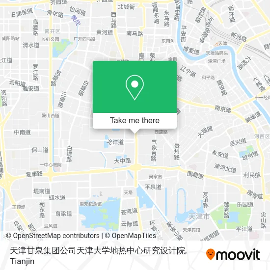 天津甘泉集团公司天津大学地热中心研究设计院 map