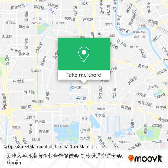 天津大学环渤海企业合作促进会-制冷暖通空调分会 map