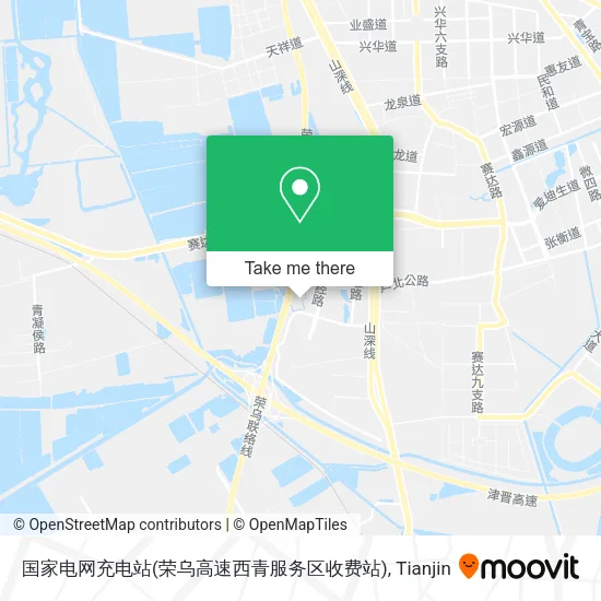 国家电网充电站(荣乌高速西青服务区收费站) map