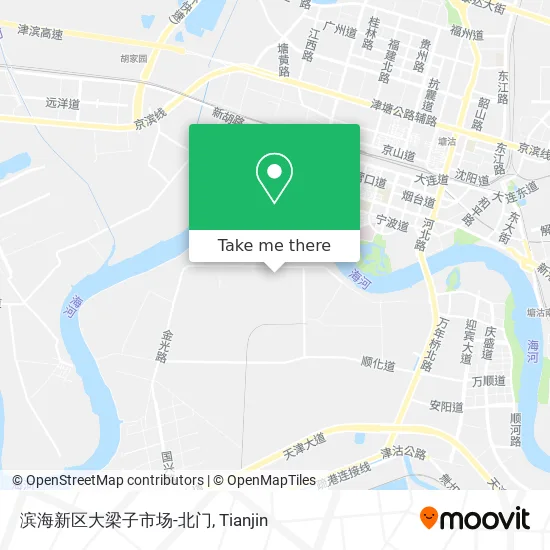 滨海新区大梁子市场-北门 map