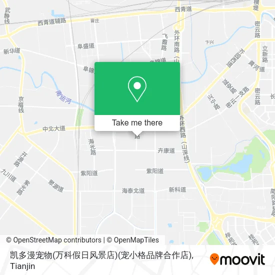 凯多漫宠物(万科假日风景店)(宠小格品牌合作店) map