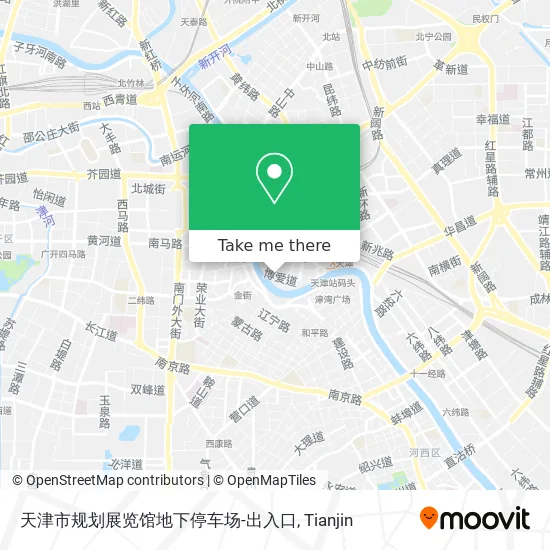 天津市规划展览馆地下停车场-出入口 map