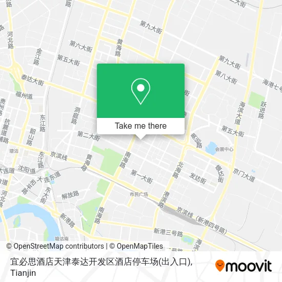 宜必思酒店天津泰达开发区酒店停车场(出入口) map