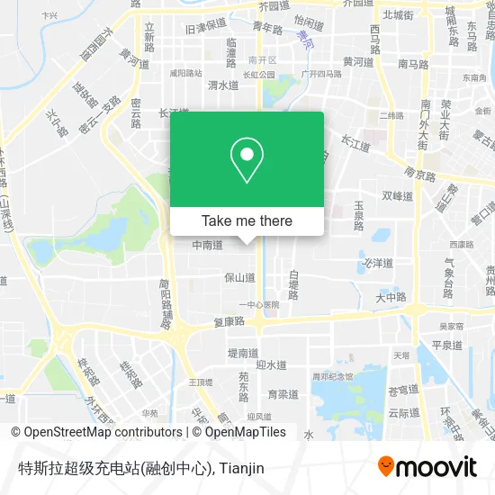 特斯拉超级充电站(融创中心) map
