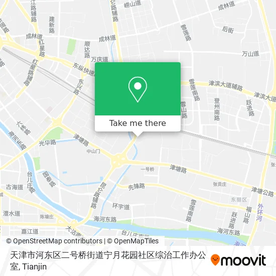 天津市河东区二号桥街道宁月花园社区综治工作办公室 map