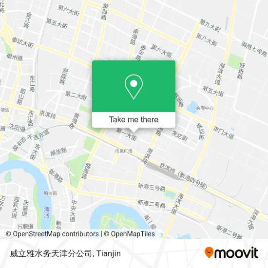 威立雅水务天津分公司 map