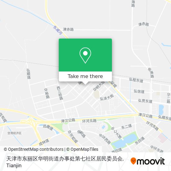 天津市东丽区华明街道办事处第七社区居民委员会 map