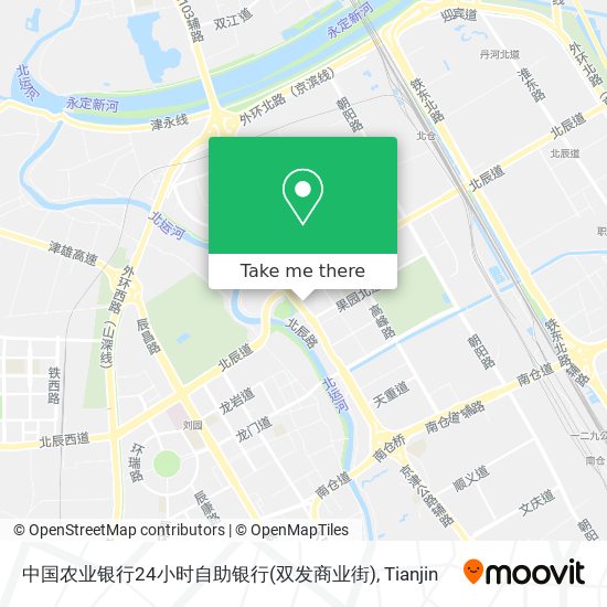 中国农业银行24小时自助银行(双发商业街) map