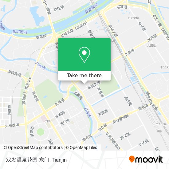 双发温泉花园-东门 map