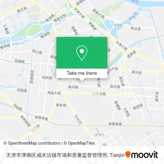 天津市津南区咸水沽镇市场和质量监督管理所 map
